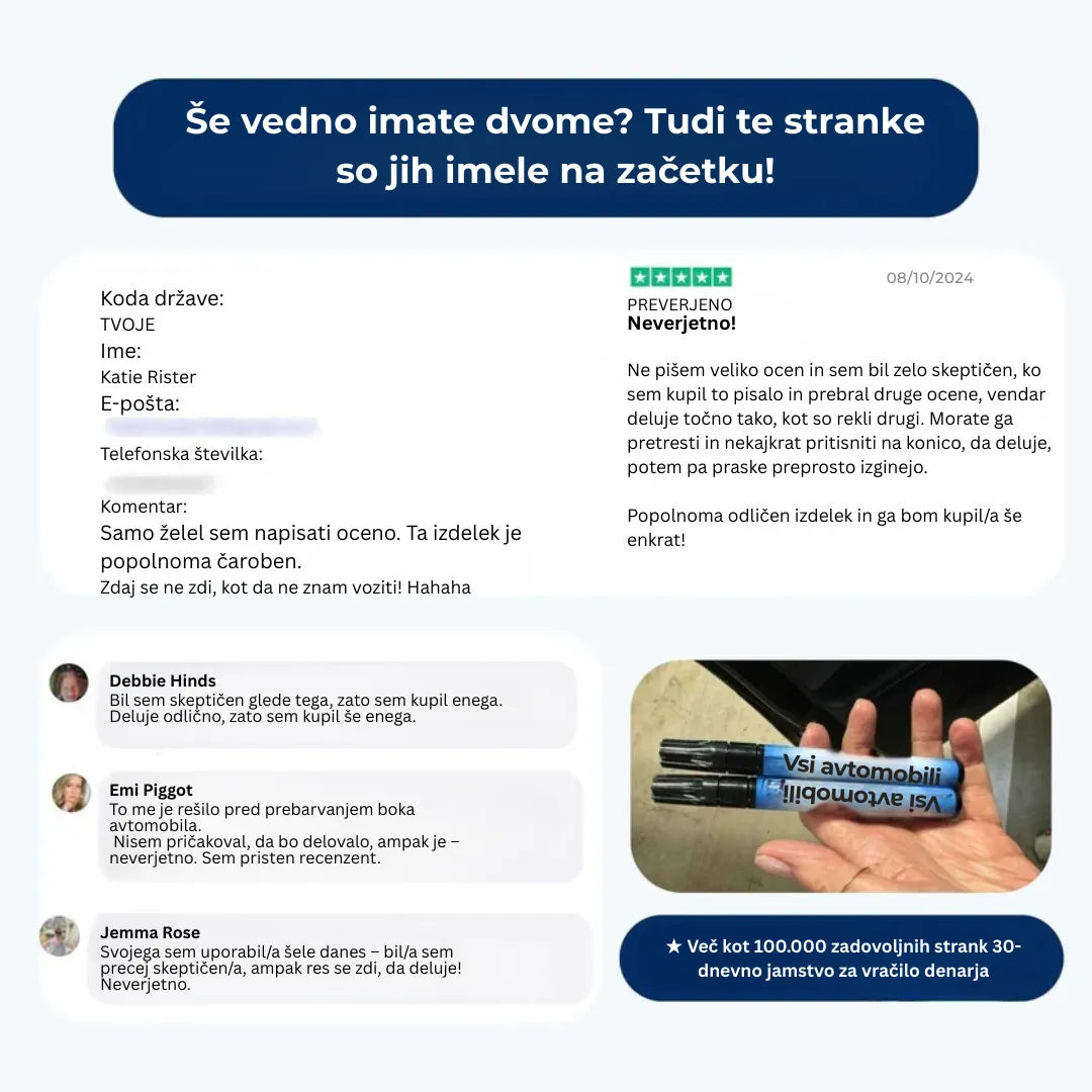 ORYLO | ScratchX™ | Takojšnje odstranjevanje prask z avtomobila