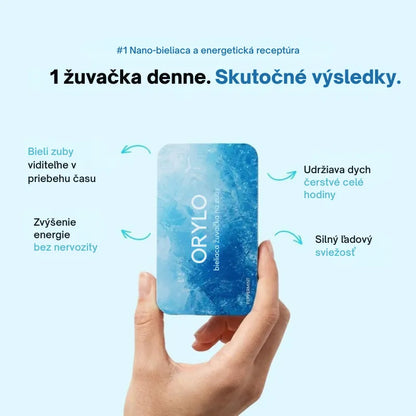 Žuvačka na bielenie zubov